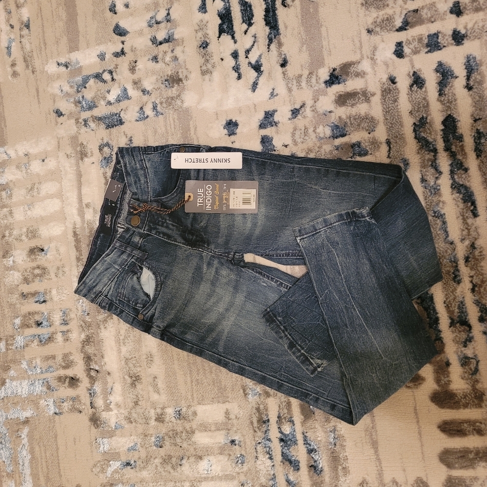 (A) NWT Girls sz 8 True Indigo Skinny Pants